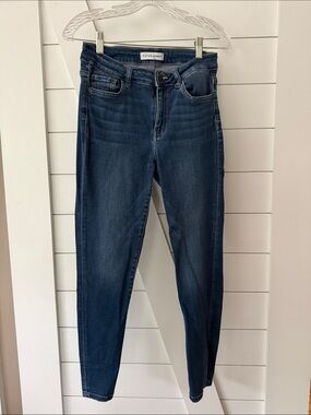 Flying Monkey Women's Skinny Jeans in Dark Blue Wash